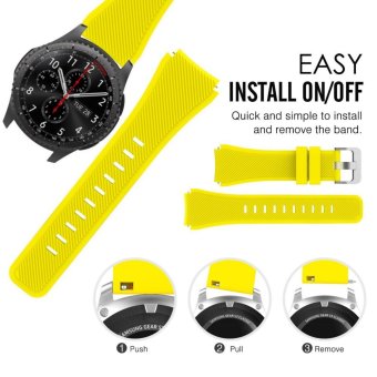 6 PACK Soft Silicone Sport Replacement Strap Band For Samsung GearS3 Frontier SM-R760 SM-R765/S3 Classic SM-R770/Moto 360 2nd Gen46mm Smart Watch - Intl June 2018 - 3 6 PACK Soft Silicone Sport Replacement Strap Band for Samsung GearS3 Frontier SM-R760 SM-R765/S3 Classic SM-R770/Moto 360 2nd Gen46mm Smart Watch - intl - 3