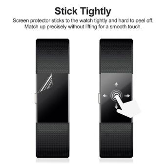 6-Pack Ultra-clear Hardness Ultra-clear Hardness Full CoverageScreen Protector For Fitbit Charge 2(Clear) - Intl June 2018 - 3 6-Pack Ultra-clear Hardness Ultra-clear Hardness Full CoverageScreen Protector for Fitbit Charge 2(Clear) - intl - 3