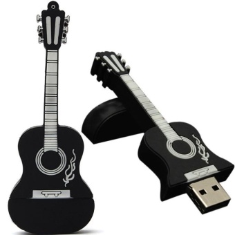 8GB Guitar USB 2.0 Metal Flash Memory Stick Storage Thumb U Disk BK- intl