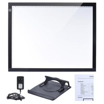 A3 47 * 37cm 21.4 Inch LED Artist Stencil Board Tattoo Drawing Tracing Table Display Light Box Pad LED Copy Board Intelligent Touch Control 3 Adjustable Brightness Levels With Multifunction Holder - Intl June 2018 - 3 A3 47 * 37cm 21.4 inch LED Artist Stencil Board Tattoo Drawing Tracing Table Display Light Box Pad LED Copy Board Intelligent Touch Control 3 Adjustable Brightness Levels with Multifunction Holder - intl - 3