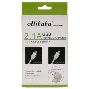 Alibaba Ali-562 1.5M Fast-Charging 90-Degree Rotation USB Travel Charger With LED Light For V8, Smartphone, Android, Tablet (White) June 2018 - 2 Alibaba Ali-562 1.5M Fast-Charging 90-Degree Rotation USB Travel Charger with LED Light for V8, Smartphone, Android, Tablet (White) - 2