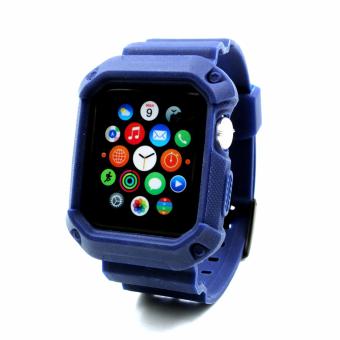 Apple Essentials Sporty TPU Strap For Apple Watch 38mm (Navy) June 2018 - 2 Apple Essentials Sporty TPU Strap for Apple Watch 38mm (Navy) - 2