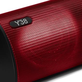 APPO Y38 Wireless Bluetooth Portable Speaker Support TF Card Built In MIC AUX 3.5mm Slot 3D Sounds (Red) June 2018 - 4 APPO Y38 Wireless Bluetooth Portable Speaker Support TF card Built in MIC AUX 3.5mm Slot 3D Sounds (Red) - 4