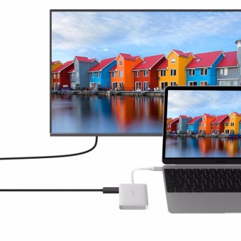 Aukey CB-C49 5GHz USB 3.0 Type-C Hub To HDMI Adapter Cable For Macbook Pro 12inch 5 Ports TF/ SD Card Reader - Intl June 2018 - 5 Aukey CB-C49 5GHz USB 3.0 Type-C Hub to HDMI Adapter Cable for Macbook Pro 12inch 5 Ports TF/ SD Card Reader - intl - 5