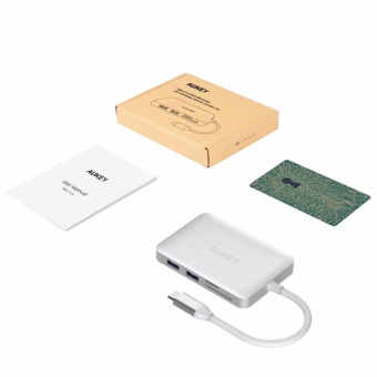 Aukey CB-C49 5GHz USB 3.0 Type-C Hub To HDMI Adapter Cable For Macbook Pro 12inch 5 Ports TF/ SD Card Reader - Intl June 2018 - 4 Aukey CB-C49 5GHz USB 3.0 Type-C Hub to HDMI Adapter Cable for Macbook Pro 12inch 5 Ports TF/ SD Card Reader - intl - 4