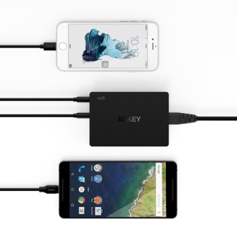 AUKEY PA-T11 6-Port USB 3.0 Travel Quick Charger Universal Charger(Black) Uk Us Plug - Intl July 2018 - 3 AUKEY PA-T11 6-Port USB 3.0 Travel Quick Charger Universal Charger(Black) uk us plug - intl - 3