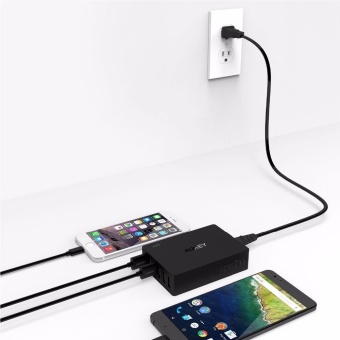 AUKEY PA-T11 6-Port USB 3.0 Travel Quick Charger Universal Charger(Black) Uk Us Plug - Intl July 2018 - 4 AUKEY PA-T11 6-Port USB 3.0 Travel Quick Charger Universal Charger(Black) uk us plug - intl - 4