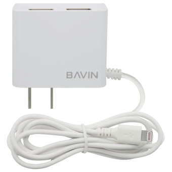 BAVIN Fast Charger With 2 USB Ports IPhone 6 (White) With Free USBCard Reader June 2018 - 4 BAVIN Fast Charger with 2 USB Ports iPhone 6 (White) with Free USBCard Reader - 4