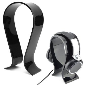 Black Acrylic Headphone Display Stand Holder Rack Earphone Headset Hanger - Intl June 2018 - 5 Black Acrylic Headphone Display Stand Holder Rack Earphone Headset Hanger - intl - 5