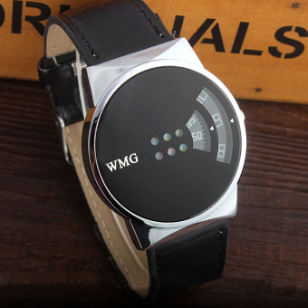Black Fashion Vintage Men's Leather Strap Movable Digital Analog Wrist Watch Sport June 2018 - 4 Black Fashion Vintage Men's Leather Strap Movable Digital Analog Wrist Watch Sport - 4