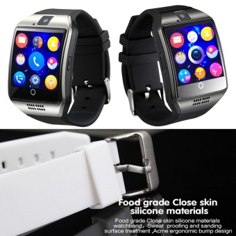 Bluetooth Smart Watch Q18 With Camera Facebook Whatsapp Sync SMSMP3 Smartwatch Support SIM TF Card For IOS Android Phone(White) June 2018 - 2 Bluetooth Smart Watch Q18 With Camera Facebook Whatsapp Sync SMSMP3 Smartwatch Support SIM TF Card For IOS Android Phone(White) - 2