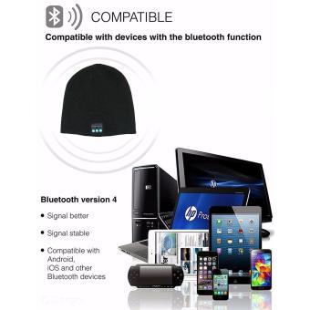 Bluetooth Wireless Bonnet Music With Stereo Speakerphone HeadsetEarphone Speaker Mic Phone Call-Dark Grey June 2018 - 2 Bluetooth Wireless bonnet Music with Stereo Speakerphone HeadsetEarphone Speaker Mic Phone Call-Dark Grey - 2