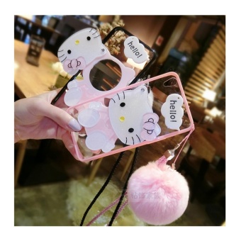 Cartoon Cute Mirror Case For OPPO A59/F1s(pink+Hair Ball KT) - Intl June 2018 - 3 Cartoon cute mirror Case For OPPO A59/F1s(pink+Hair ball KT) - intl - 3