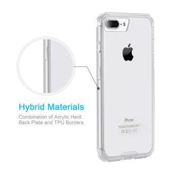 CHOETECH Acrylic & Soft TPU Case Clear Hard Back Cover ForiPhone 7 Plus (Clear) June 2018 - 2 CHOETECH Acrylic & Soft TPU Case Clear Hard Back Cover foriPhone 7 Plus (Clear) - 2