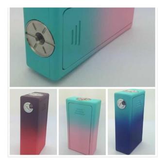 Cigreen Rubberized Abs Box Mod Light Blue With Royal Blue(mod Only) April 2018 - 2 Cigreen rubberized abs box mod light blue with royal blue(mod only) - 2