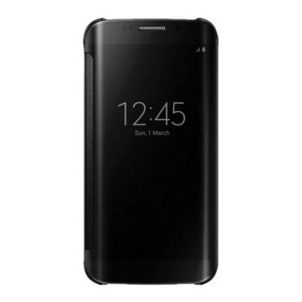 Clear Flip View Cover For Samsung Galaxy S7 Edge (Black) June 2018 - 2 Clear Flip View Cover for Samsung Galaxy S7 Edge (Black) - 2