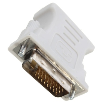Computers Laptops Vga Cables Dvi-D 24+1 Male To Vga Female Adapter (White) - Intl June 2018 - 3 Computers Laptops Vga Cables Dvi-D 24+1 Male To Vga Female Adapter (White) - intl - 3