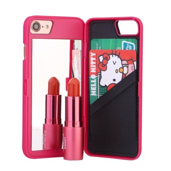Fashion Lady Mirror Wallet Case For Iphone 6 6s Leather Flip Makeup Mirror Phone Cases Card Slot Holder Stand - Intl June 2018 - 5 Fashion Lady Mirror Wallet Case For iphone 6 6s Leather Flip Makeup Mirror Phone Cases Card Slot Holder Stand - intl - 5