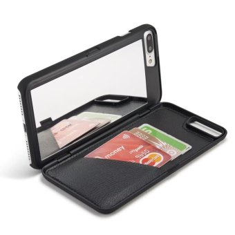 Fashion Lady Mirror Wallet Case For Iphone 7 Leather Flip MakeupMirror Phone Cases Card Slot Holder Stand - Intl July 2018 - 2 Fashion Lady Mirror Wallet Case For iphone 7 Leather Flip MakeupMirror Phone Cases Card Slot Holder Stand - intl - 2