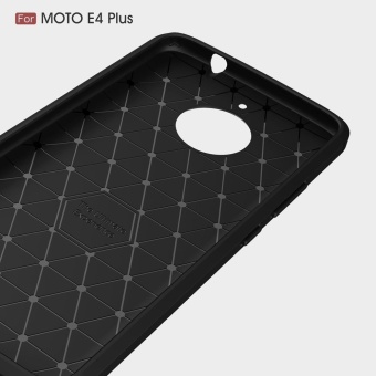 For Motorola Moto E4 Plus Carbon Fiber Brushed Texture Slim TPU Back Case (Navy) - Intl June 2018 - 4 For Motorola Moto E4 Plus Carbon Fiber Brushed Texture Slim TPU Back Case (Navy) - intl - 4