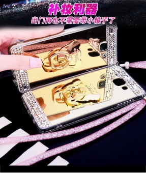 For Samsung Galaxy A7 2017 A720 Casing Fashion Phone Case Mirror Phone Cover With Ring Holder - Intl June 2018 - 2 For Samsung Galaxy A7 2017 A720 Casing Fashion Phone Case Mirror Phone Cover With Ring Holder - intl - 2