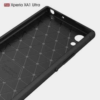 For Sony Xperia XA1 Ultra Carbon Fiber Brushed Texture Slim TPUBack Case (Grey) - Intl June 2018 - 3 For Sony Xperia XA1 Ultra Carbon Fiber Brushed Texture Slim TPUBack Case (Grey) - intl - 3