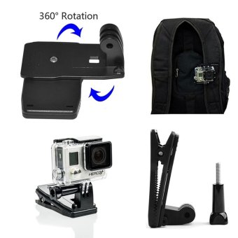GearUshop Cap Hat Quick Release Clip Mount + 360 Degree Rotative Backpack Strap Fast Clamp Rec-mount Kit Set + GIFT Universal Conversion Screw Adapter & Storage Bag For GoPro Hero 5S 5 4S 4 3+ 3 2 1 Sjcam XiaoMi Yi Action Cameras - Intl June 2018 - 2 GearUshop Cap Hat Quick Release Clip Mount + 360 Degree Rotative Backpack Strap Fast Clamp Rec-mount Kit Set + GIFT Universal Conversion Screw Adapter & Storage Bag For GoPro Hero 5S 5 4S 4 3+ 3 2 1 Sjcam XiaoMi Yi Action Cameras - intl - 2