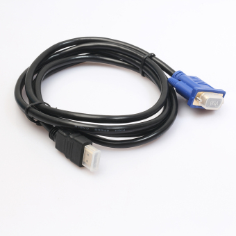 HDMI Gold Male To VGA HD Male 15Pin Adapter 1080P Converter Cable 6FT June 2018 - 3 HDMI Gold Male To VGA HD Male 15Pin Adapter 1080P Converter Cable 6FT - 3