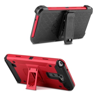 Heavy Duty Tri-Layer Armor Defender Protective Case Cover With BeltSwivel Clip And Kickstand Holster For For LG Stylus 2 Plus/Stylo 2Plus (MS550)/K530/K535 - Intl June 2018 - 3 Heavy Duty Tri-Layer Armor Defender Protective Case Cover with BeltSwivel Clip and Kickstand Holster for for LG Stylus 2 Plus/Stylo 2Plus (MS550)/K530/K535 - intl - 3