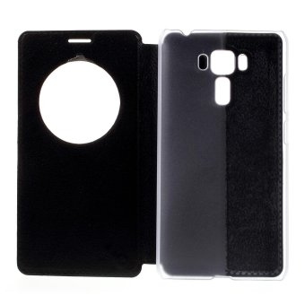 Hollow View Window Leather Case For Asus Zenfone 3 Laser ZC551KL - Black - Intl June 2018 - 4 Hollow View Window Leather Case for Asus Zenfone 3 Laser ZC551KL - Black - intl - 4