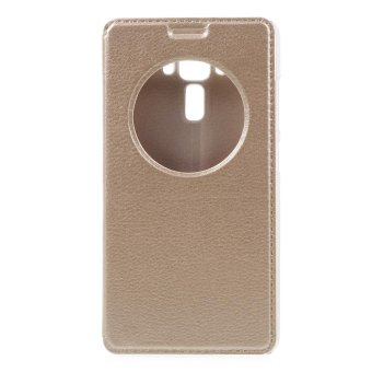 Hollow View Window Leather Stand Cover For Asus Zenfone 3 Laser ZC551KL - Gold - Intl May 2018 - 2 Hollow View Window Leather Stand Cover for Asus Zenfone 3 Laser ZC551KL - Gold - intl - 2