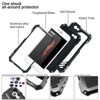 IPhone 7 Camera Lens Kit, OXOQO 3 In 1 202? Fisheye Lens + 18XMacro Lens + Wide Angle Lens With Dustproof Shockproof AluminumCase, Separate Screen Protector Included(Black) - Intl June 2018 - 3 IPhone 7 Camera Lens Kit, OXOQO 3 In 1 202? Fisheye Lens + 18XMacro Lens + Wide Angle Lens With Dustproof Shockproof AluminumCase, Separate Screen Protector Included(Black) - intl - 3