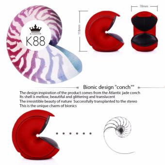 Kingone K88 Touch Portable Bluetooth Classic Speaker For Cell Phones (Red) June 2018 - 5 Kingone K88 Touch Portable Bluetooth Classic Speaker for Cell phones (Red) - 5