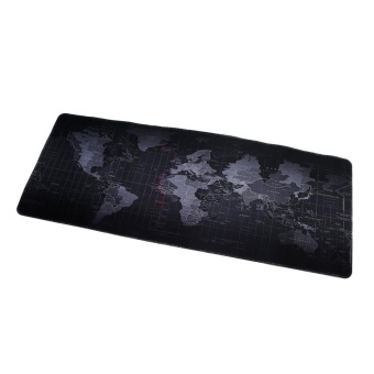 LALANG 800*300*2MM Portable Rubber Extended Gaming Large Keyboard Mouse Pad World Map Pattern S(Black) - Intl June 2018 - 2 LALANG 800*300*2MM Portable Rubber Extended Gaming Large Keyboard Mouse Pad World Map Pattern S(Black) - intl - 2
