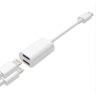 Lightning Audio Charge Adapter For IPhone 7 Support IOS 10.3, DualLightning Female Adapter & Splitter Support Mic, Charge, Data -intl June 2018 - 2 Lightning Audio Charge Adapter for iPhone 7 Support iOS 10.3, DualLightning Female Adapter & Splitter Support Mic, Charge, Data -intl - 2