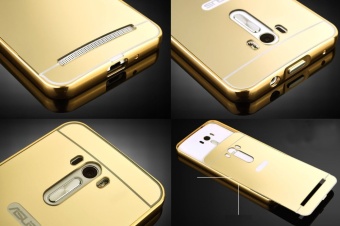 Luxury Metal Aluminum Bumper Case Cover For ASUS ZenFone SelfieZD551KL 5.5-inch Detachable + Mirror Hard Back 2 In 1 Ultra ThinFrame (Pink) June 2018 - 3 Luxury Metal Aluminum Bumper Case Cover for ASUS ZenFone SelfieZD551KL 5.5-inch Detachable + Mirror Hard Back 2 in 1 Ultra ThinFrame (Pink) - 3