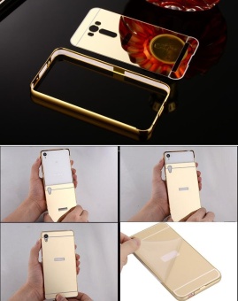 Luxury Metal Aluminum Bumper Case Cover For ASUS ZenFone SelfieZD551KL 5.5-inch Detachable + Mirror Hard Back 2 In 1 Ultra ThinFrame (Pink) June 2018 - 4 Luxury Metal Aluminum Bumper Case Cover for ASUS ZenFone SelfieZD551KL 5.5-inch Detachable + Mirror Hard Back 2 in 1 Ultra ThinFrame (Pink) - 4