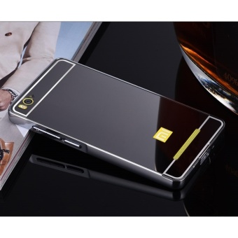 Luxury Mirror Bumper Anti-Scratch Bright Protective Case For XiaomiMi 4i(black) -