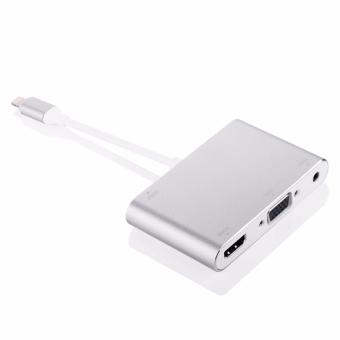 LYBALL 3 In 1 Lightning 8Pin To HDMI/VGA/Audio TV Digital Airplay Adapter Converter For IPhone 6 7 /iPad Silver - Intl June 2018 - 2 LYBALL 3 in 1 Lightning 8Pin to HDMI/VGA/Audio TV Digital Airplay Adapter Converter for iPhone 6 7 /iPad Silver - intl - 2