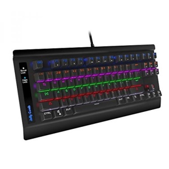 Mechanical Keyboard, Jelly Comb 87 Key Mechanical Gaming Keyboardwith Blue Switch, Multy Key Rollover, Ensure Accurate GamingCommands(Black) - intl