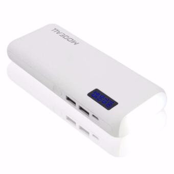 MODEALL M-033 20000mah LCD Display Dual Port PowerBank WithFlashlight (White) With Free 102cm 2 In 1 Safe Charger Speed &Data Cable For IPhone And Android (White) June 2018 - 4 MODEALL M-033 20000mah LCD Display Dual Port PowerBank withFlashlight (White) With Free 102cm 2 in 1 Safe Charger Speed &Data Cable for iPhone and Android (White) - 4