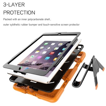 New IPad 9.7 Inch 2017 Case Heavy Duty Shockproof Hybrid ScreenProtector Rugged Rubber Protective Stand Case For Apple IPad 9.72017 5th Generation - Intl June 2018 - 2 New iPad 9.7 Inch 2017 Case Heavy Duty Shockproof Hybrid ScreenProtector Rugged Rubber Protective Stand Case for Apple iPad 9.72017 5th Generation - intl - 2
