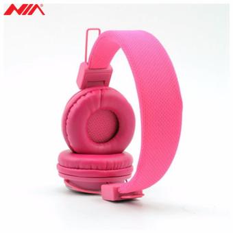 NIA X3 Superb Sound Foldable 108dB 4-in-1 Wireless BluetoothHeadset With FM Radio And TF/AUX Slot (Pink) June 2018 - 3 NIA X3 Superb Sound Foldable 108dB 4-in-1 Wireless BluetoothHeadset with FM Radio and TF/AUX Slot (Pink) - 3