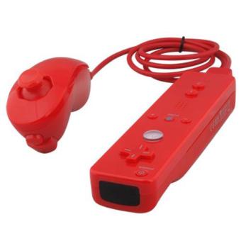 OEM Nintendo Wii Nunchuk - Merah + Remote Controller June 2018 - 2 OEM Nintendo Wii Nunchuk - Merah + Remote Controller - 2