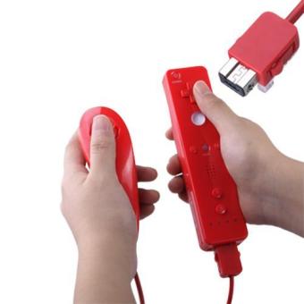 OEM Nintendo Wii Nunchuk - Merah + Remote Controller June 2018 - 4 OEM Nintendo Wii Nunchuk - Merah + Remote Controller - 4
