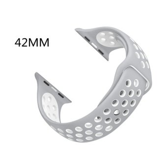 Ontube For Apple Watch Band Nike+ Series 1 Series 2, Soft Silicone Sport Bracelet Replacement Strap For Iwatch Band M/L Size 42mm - Intl June 2018 - 2 Ontube For Apple Watch Band Nike+ Series 1 Series 2, Soft Silicone Sport Bracelet Replacement Strap for iwatch band M/L Size 42mm - intl - 2