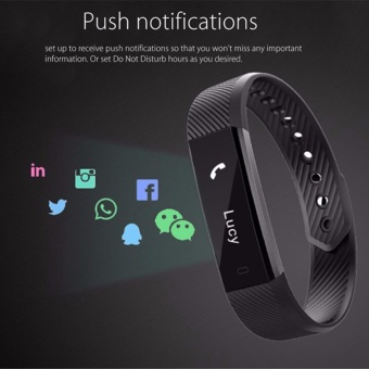 Original ID115 Smart Bracelet Fitness Tracker Watch Alarm Clock Step Counter Smart Wristband Band Sport Sleep Monitor Smartband - Intl June 2018 - 4 Original ID115 Smart Bracelet Fitness Tracker Watch Alarm Clock Step Counter Smart Wristband Band Sport Sleep Monitor Smartband - intl - 4