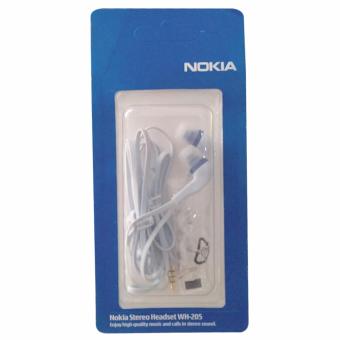 Original WH205 Nokia Stereo Headset Earphone/Headphone WithBuilt-in Mic (White) June 2018 - 2 Original WH205 Nokia Stereo Headset Earphone/Headphone withBuilt-in Mic (White) - 2