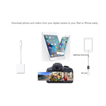 OTG SD Card Reader Digital Camera Reader Adapter Cable For IPhone5/6/7 And IPad White - Intl June 2018 - 4 OTG SD Card Reader Digital Camera Reader Adapter Cable for iPhone5/6/7 and iPad White - intl - 4