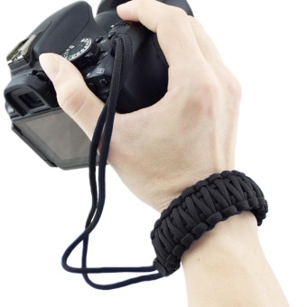 Portable Camera Wrist Strap Paracord Adjustable Braided WristbandBracelet For Nikon Canon Sony Pentax Minolta Panasonic OlympusKodak SLR DSLR Digital Cameras Black - Intl June 2018 - 2 Portable Camera Wrist Strap Paracord Adjustable Braided WristbandBracelet for Nikon Canon Sony Pentax Minolta Panasonic OlympusKodak SLR DSLR Digital Cameras Black - intl - 2